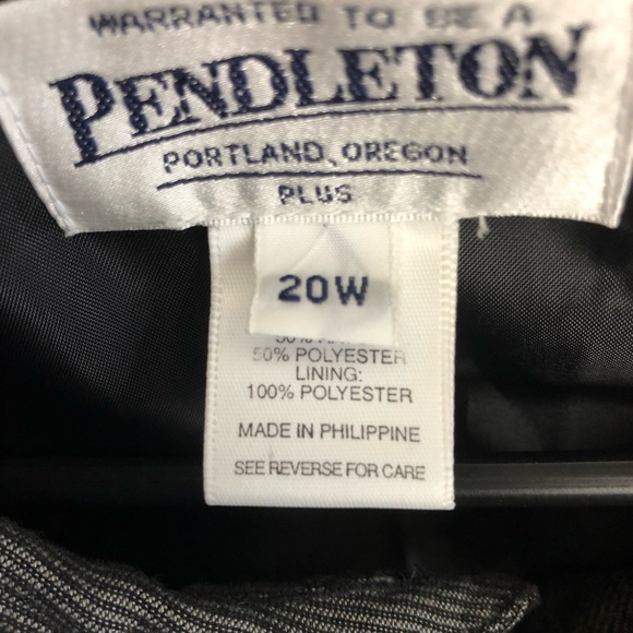 Pendleton Plus Size jacket blazer gray size 20W - Picture 5 of 8